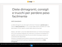 Tablet Screenshot of consiglidieta.com